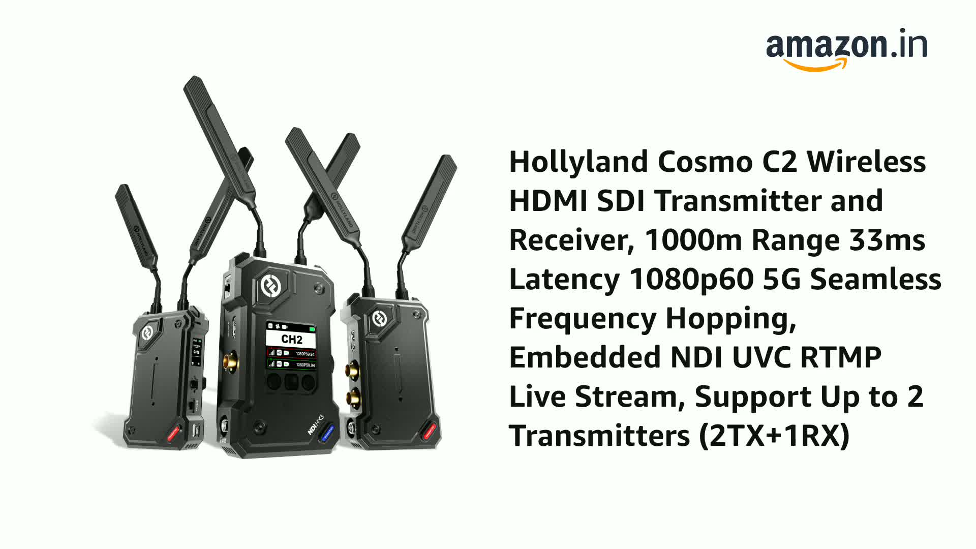 Hollyland Cosmo C2 Wireless HDMI SDI Transmitter and